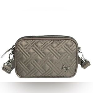 Lug Coupe 2 Walnut Brown Quilted Crossbody, NWOT